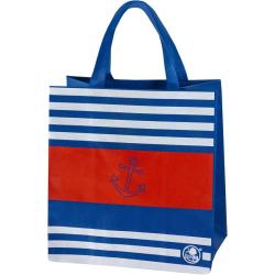 GAM torba na zakupy PP 24L Paski Marynarskie z Kotwicą