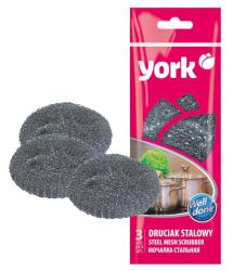 York druciaki-czyściki stalowe 3 sztuki