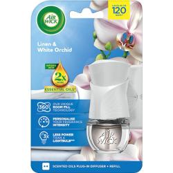 Air Wick urządzenie + zapas Linen & white orchid