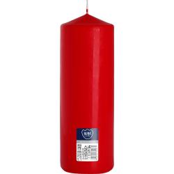 Bispol świeca walec wys. 25cm, śr. 8cm czerwona 1szt bezzapachowa