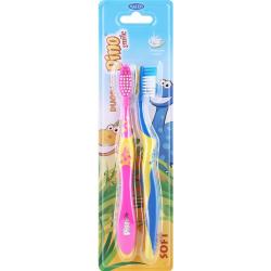 Mattes Rebi-Dental Dino Smile DUO szczoteczki do zębów dla dzieci M50 Soft 2szt.