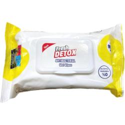 Detox chusteczki antybakteryjne do mycia rąk i powierzchni 80szt. żółte