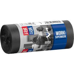 Anna Zaradna worki na śmieci supermocne LD 35L 15szt