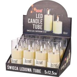 Kost świece ledowe tuby 12,5cm 12 sztuk