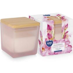 Bispol świeca zapachowa w matowym szkle Kwiat Lotosu snk80md-376