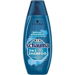 Schauma Men 3w1 szampon do włosów Minerały Morskie i Aloes 400ml