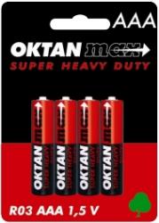 Oktan baterie cynkowe AAA R03 1,5V 4szt.