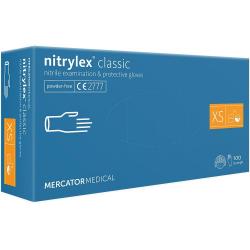 Nitrylex Rękawiczki nitrylowe XS 100 szt. bez pudru