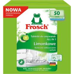 Frosch All In One tabletki do zmywarki 50szt. Limonkowe