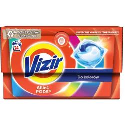 Vizir kapsułki do prania kolorowych tkanin 24 sztuki