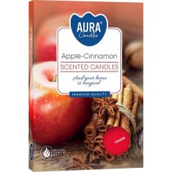 Bispol świeczki zapachowe 6szt. Jabłko - cynamon