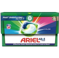 Ariel All In 1 Pods kapsułki do prania tkanin 24 sztuk Color