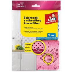 Jan Niezbędny Power Fiber ściereczki z mikrofibry 2 sztuki