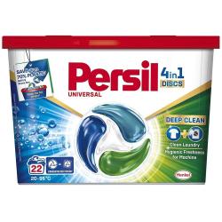 Persil 4in1 Deep Clean kapsułki do prania tkanin 22szt. Regular