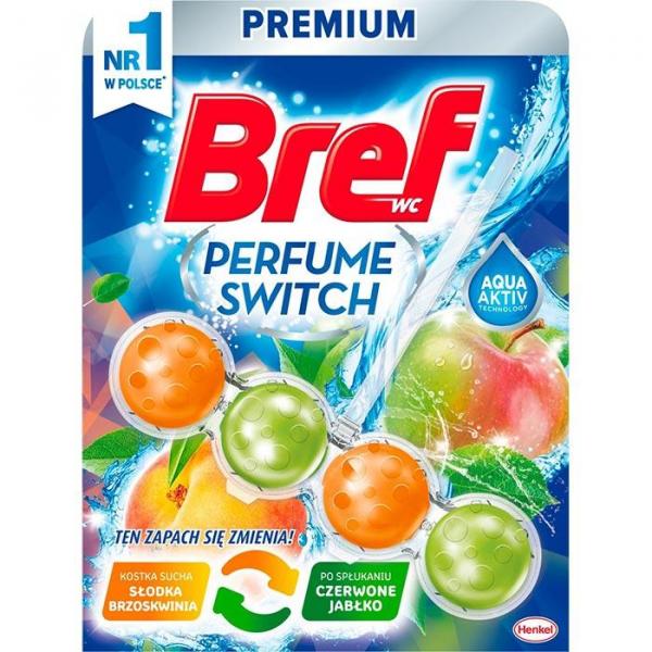 Bref Perfume Switch kulki – kostka do wc Brzoskwinia/Jabłko 50g