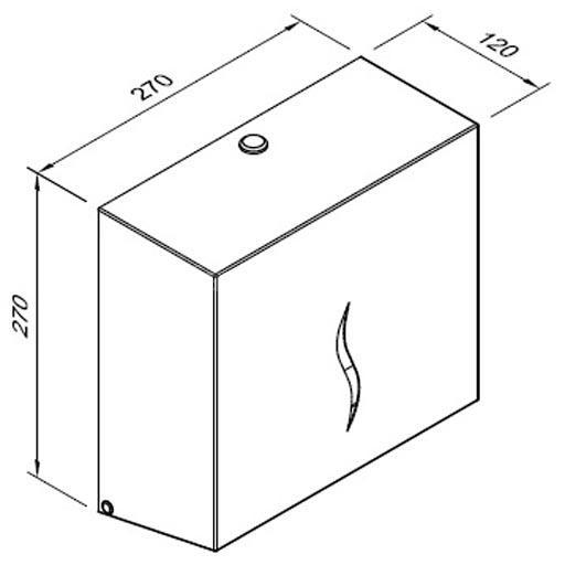 Faneco podajnik ręczników ZZ składanych HIT czarnyrn