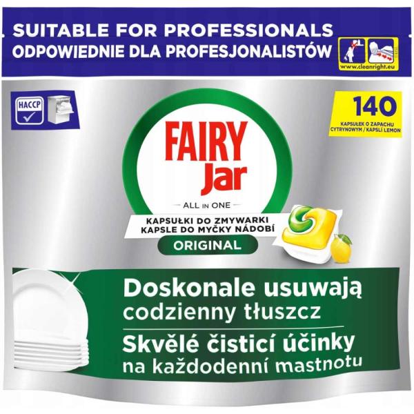 Fairy Professional kapsułki do zmywarek 140szt lemon