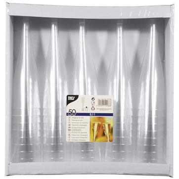 Papstar kieliszki do szampana 12186 0,1L śred.5cm 50 sztuk
