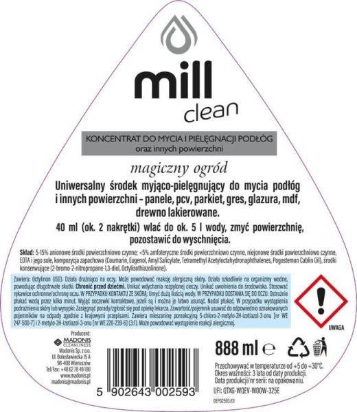 Mill Clean balsam do mycia i pielęgnacji domu 888ml Magiczny Ogród 