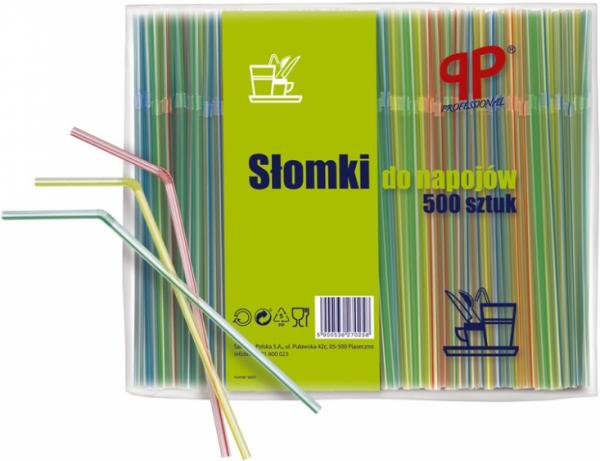 PP słomki do napojów kolorowe 500szt