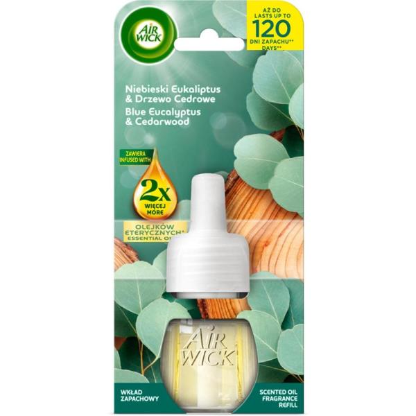 Air Wick elektryk wkład Niebieski eukaliptus i drzewo cedrowe