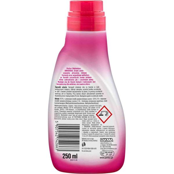 Perlux odplamiacz do tkanin ze szczoteczką 250ml