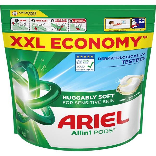 Ariel All In 1 Sensitive kapsułki piorące 50 sztuk