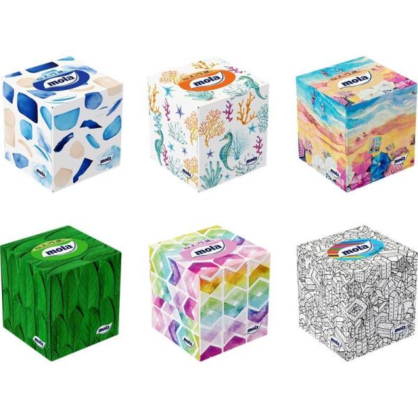 Mola chusteczki higieniczne CUBIC 3-warstwowe 58 sztuk