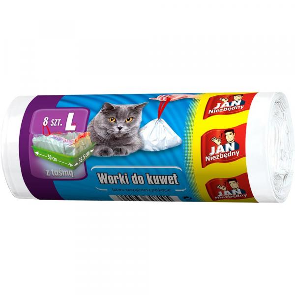 Jan Niezbędny worki do kuwet LD Roz. L 8 sztuk