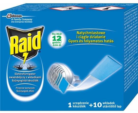 Raid electric na komary + 10 wkładek