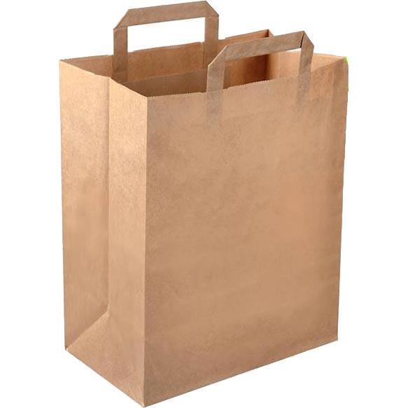 Papstar torba papierowa z rączką 30x26x14 cm 50 sztuk 45426
