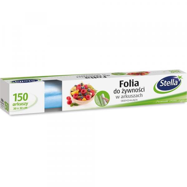 Stella folia do żywności 150 arkuszy, rolka
