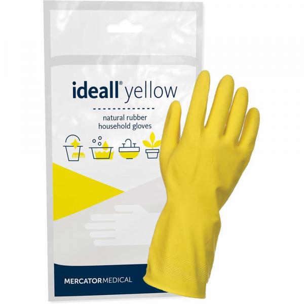Ideall Yellow rękawice gumowe „L” żółte
