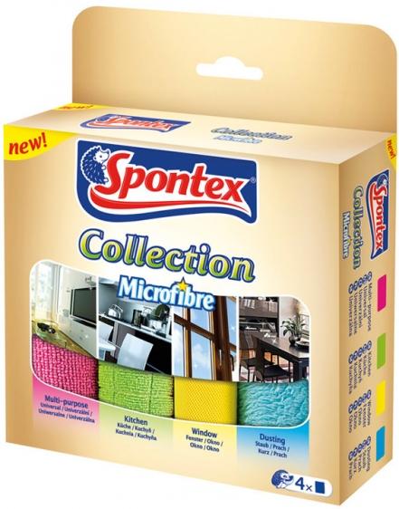 Spontex Collection zestaw ściereczek z mikrofibry 4 szt.