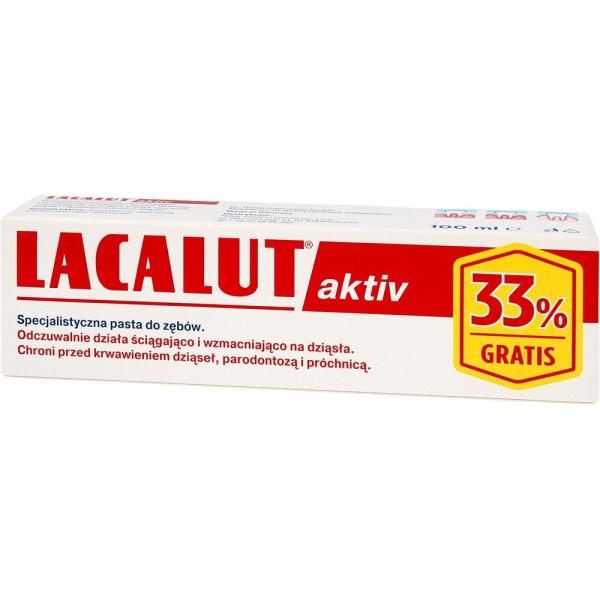 Lacalut Aktiv pasta do zębów 75ml + 33% gratis