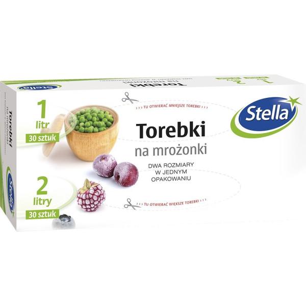 Stella torebki na mrożonki 1L/30szt. + 2L/30szt. – box