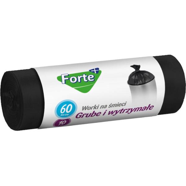 Forte+ worki na śmieci Optima LDPE 60L 10szt.