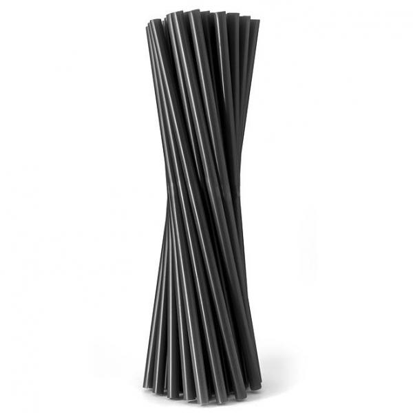 Słomki/ rurki proste 24cm Czarne 500 sztuk
