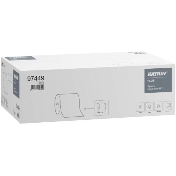 Katrin Plus System 974449 ręcznik papierowy 2W 150m 6 sztuk Biały 