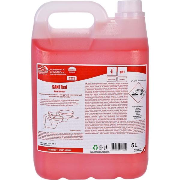 Dolphin Sani Red D223/5 Professional do mycia sanitariatów 5L