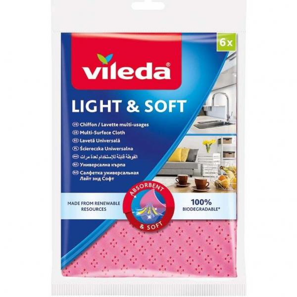 Vileda ściereczki uniwersalne Light&Soft 6szt