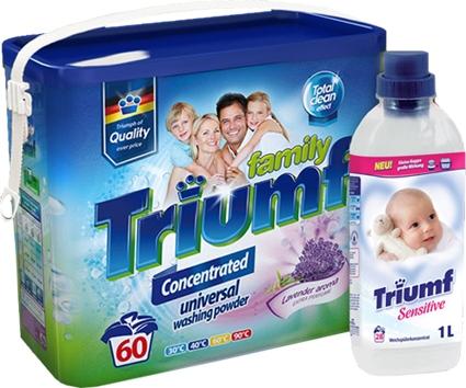 Triumf proszek do prania 4,8kg + płyn do płukania 1L