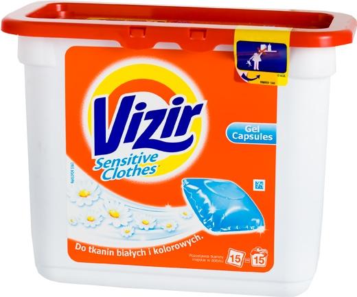 Vizir kapsułki do prania 15szt Sensitive Clothes