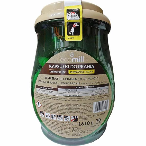 Ecomill kapsułki piorące uniwersalne 70 sztuk Rumianek Polny 
