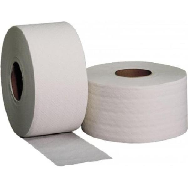 Papier toaletowy jumbo szary, średnica 19 cm, 1-warstwowy, 130 metrów, 12 rolek