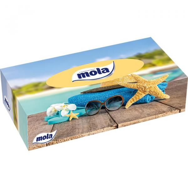 Mola chusteczki higieniczne w kartoniku dwuwarstwowe 70 sztuk