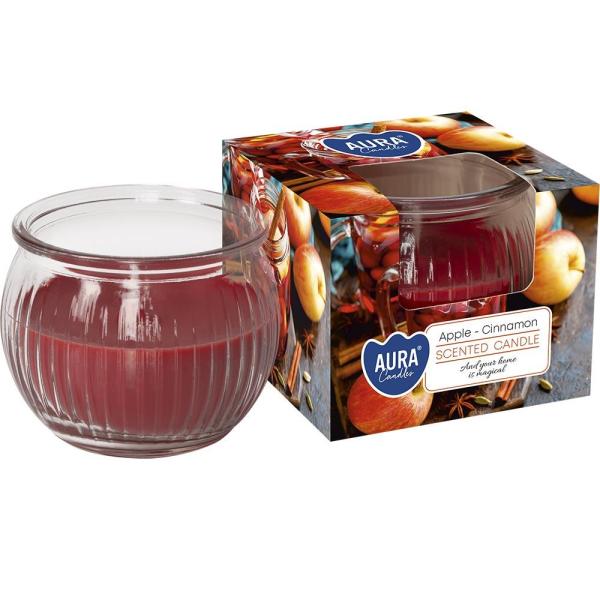 Bispol świeca zapachowa w szkle sn69-87 Apple-Cinamon
