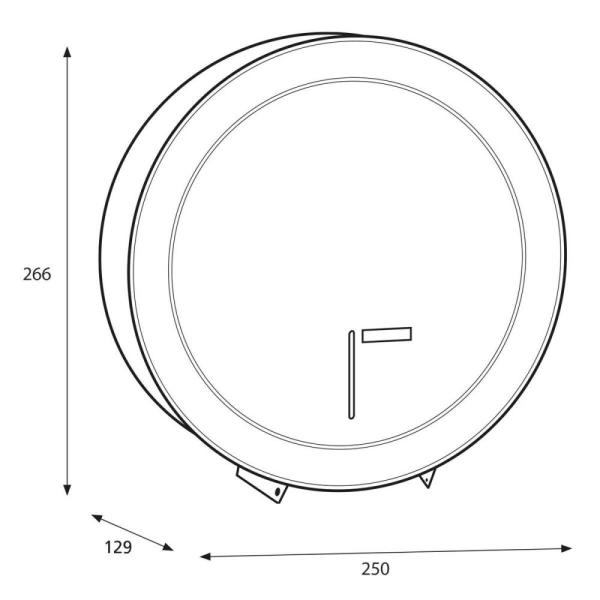 Katrin podajnik papieru toaletowego jumbo metal biały 989516