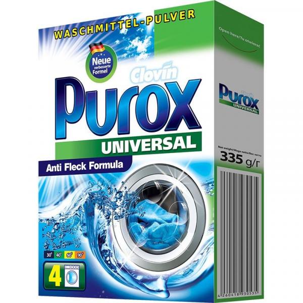 Purox proszek do prania uniwersalny 335g karton