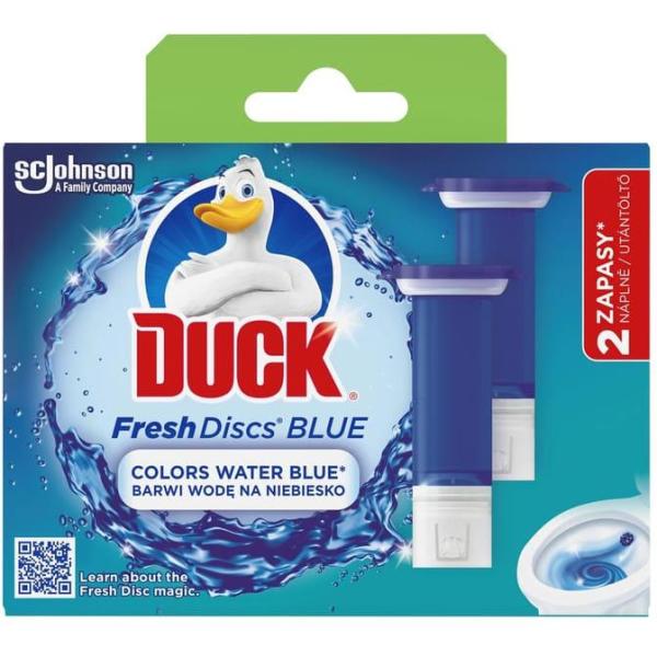 Duck Duo Fresh Discs żelowy krążek do WC Blue Lagoon zapas 2szt. 